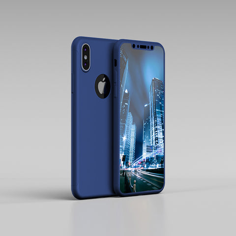 Apple iPhone XS Max 360 Blaue Hülle