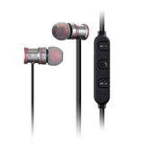 Black ChargeSound Wireless Bluetooth 4.1 Earphones with Microphone