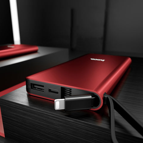 Rote Apple Lightning Powerbank 10000 mAh