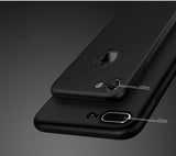 Apple iPhone 7 Plus 360 Schwarze Hülle