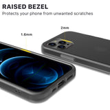 Stoßfest iPhone 12 Pro durchscheinend matte Hülle