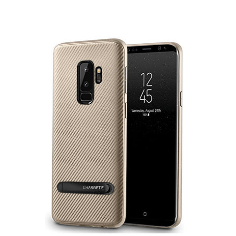 Samsung Galaxy S9 Plus Stand goldene Hülle