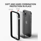 Stoßfest iPhone 12 Pro durchscheinend matte Hülle